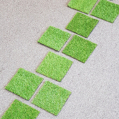 Grass Shapes - Squares Pack of 10, Learning SPACE