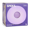 Speks Gump Jumbo Mist memory gel stress ball in its purple SPEKS retail box
