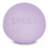 Speks Gump Jumbo memory gel stress ball in Mist lavender on a white background
