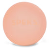 Speks Gump Jumbo memory gel stress ball in Reef orange on a white background
