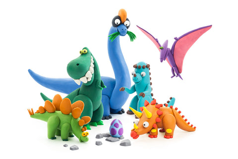 HEY Clay Modelling Set - Dinos-Air Drying Clay,Arts & Crafts,Craft Activities & Kits,Early Arts & Crafts-Learning SPACE