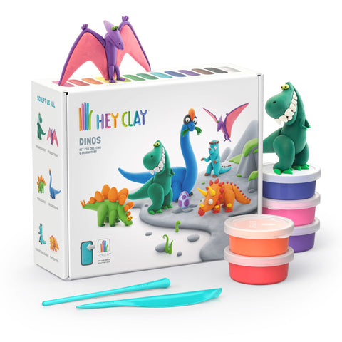 HEY Clay Modelling Set - Dinos-Air Drying Clay,Arts & Crafts,Craft Activities & Kits,Early Arts & Crafts-Learning SPACE