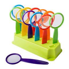 Handy Magnifiers in stand Set of 12, Learning SPACE