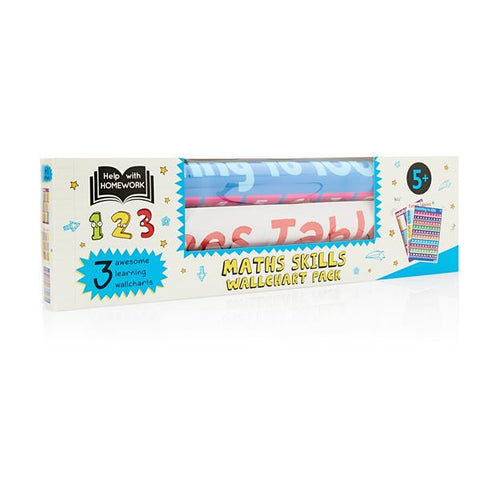 Help With Homework 3 Pack : Math Skills Wallcharts for Ages 5+-Back To School,Early Years Books & Posters,Early Years Maths,homework,Maths,Maths Worksheets & Test Papers,Primary Books & Posters,Primary Maths-Learning SPACE