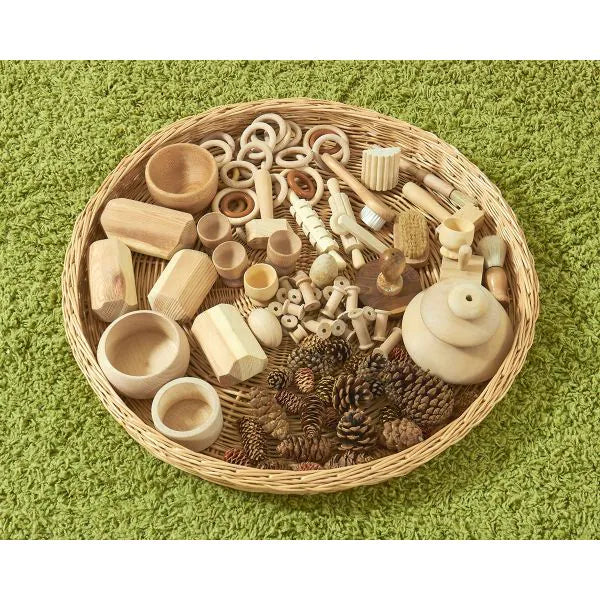 Heuristic Wicker Messy Play and Loose Parts Play Tray, Learning SPACE