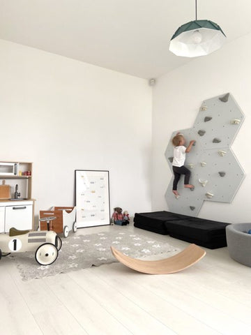 Hexagonal Indoor Climbing Wall-Additional Need,Gross Motor and Balance Skills,Helps With,Sensory Climbing Equipment,Strength & Co-Ordination-Learning SPACE