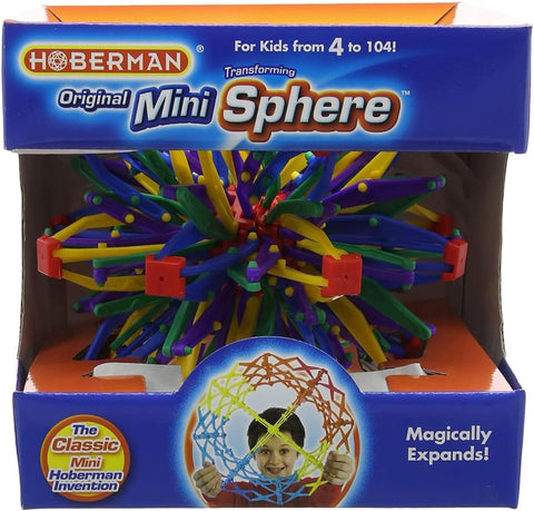 Hoberman Sphere - Mini Rainbow-Active Games,Calming & Anxiety,Cause & Effect Toys,Discontinued,Early Years Travel Toys,Games & Toys,Toys for Anxiety-Learning SPACE