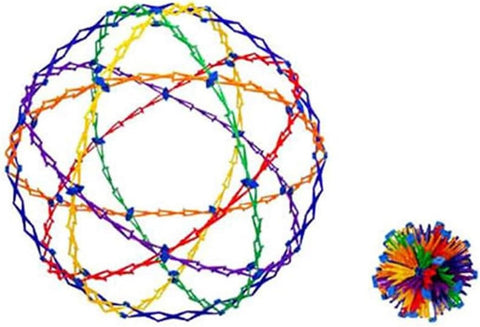 Hoberman Sphere - Mini Rainbow-Active Games,Calming & Anxiety,Cause & Effect Toys,Discontinued,Early Years Travel Toys,Games & Toys,Toys for Anxiety-Learning SPACE