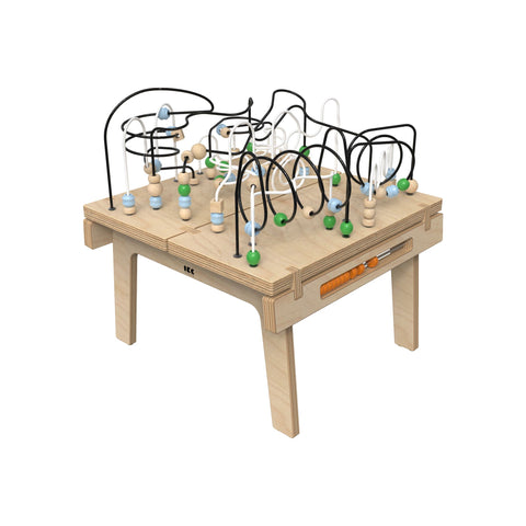 IKC Buxus Wirebeads Table-Dropship,Fine Motor Skills,IKC Freestanding Play Structure,IKC Freestanding Play System,IKC Play,Tracking & Bead Frames-Wood-PP00727-Learning SPACE