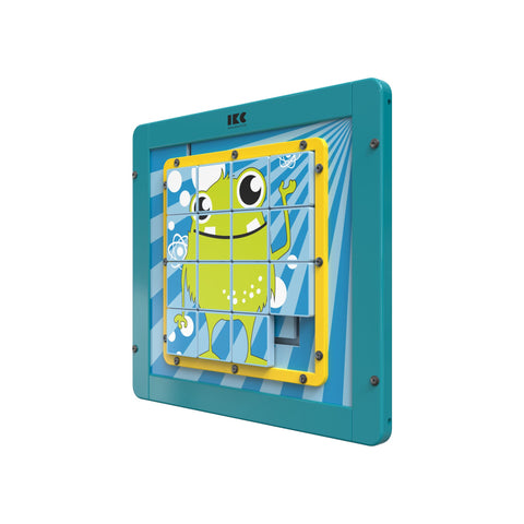 IKC Sliding Puzzle Monster Wall Game-Dropship,IKC Monster,IKC Play,Nurture Room,Sensory Room Furniture,Sensory Wall Panels & Accessories-Learning SPACE