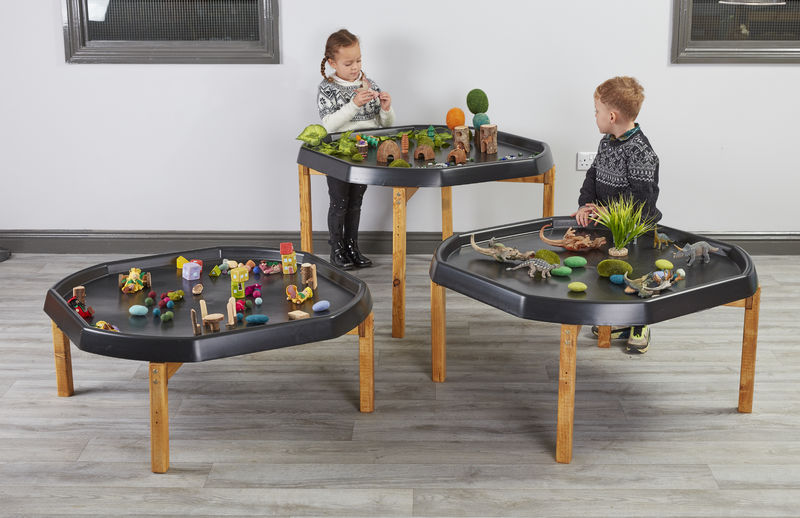 Indoor Wooden Tuff Spot Stands (3Pk), Learning SPACE