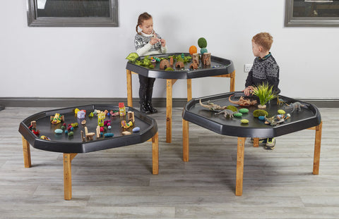 Indoor Wooden Tuff Spot Stands (3Pk), Learning SPACE