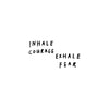 Inhale Courage Exhale Fear - Wall Decal-Calmer Classrooms,Classroom Displays,Helps With,Playground Wall Art & Signs,Primary Books & Posters,Sensory Wall Panels & Accessories,Sticker,Wall & Ceiling Stickers-Learning SPACE