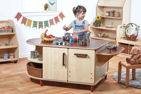 Island Kitchen - Preschool-Cosy Direct,Dropship,Imaginative Play,Kitchens & Shops & School,Play Kitchen,Role Play-Learning SPACE