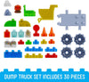 Jelly Blox Dump Truck Set, Building Toys Learning SPACE