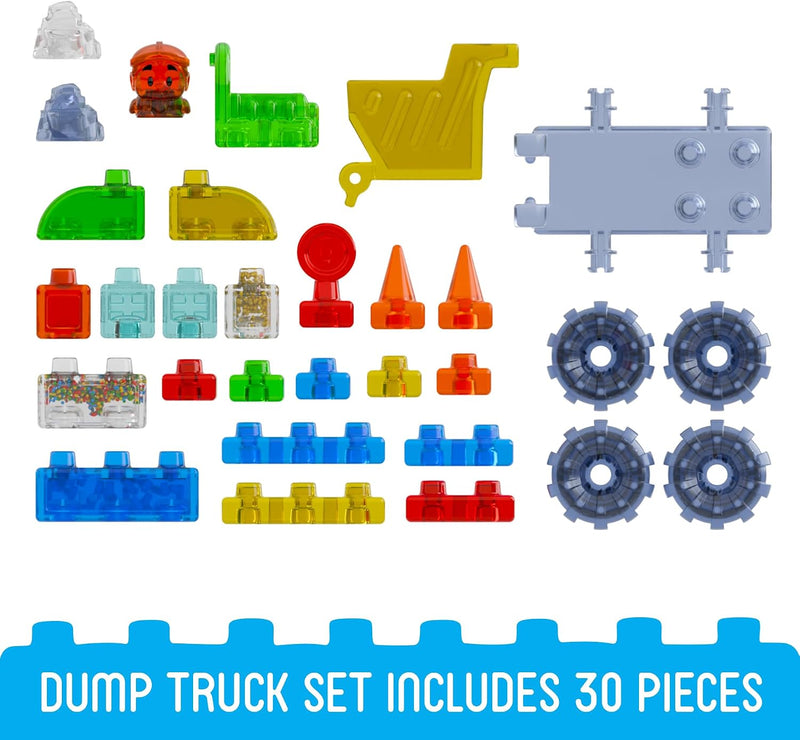 Jelly Blox Dump Truck Set, Building Toys Learning SPACE