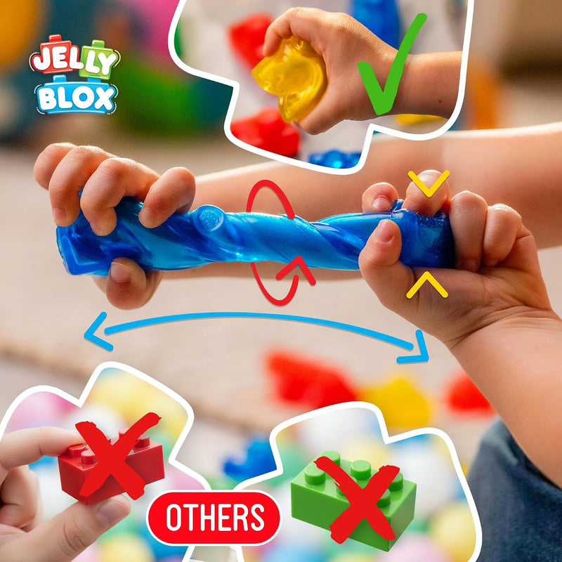 Jelly Blox Dump Truck Set, Building Toys Learning SPACE