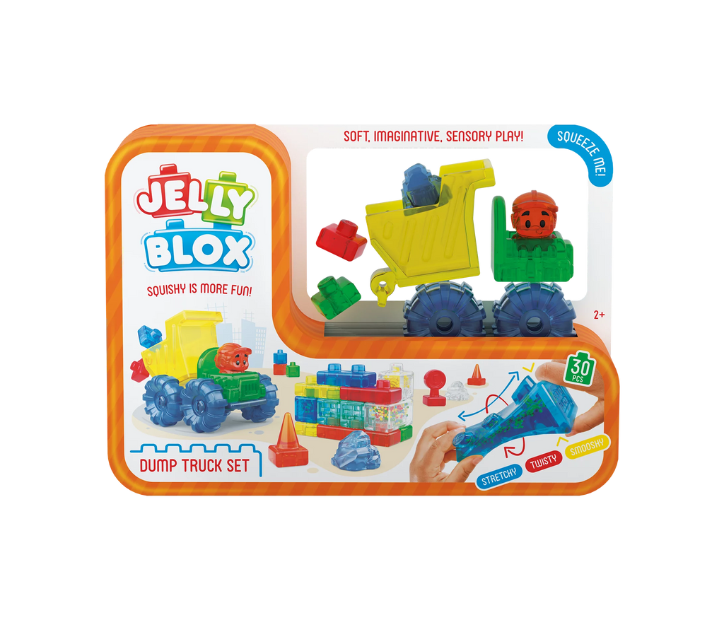 Jelly Blox Dump Truck Set, Building Toys Learning SPACE