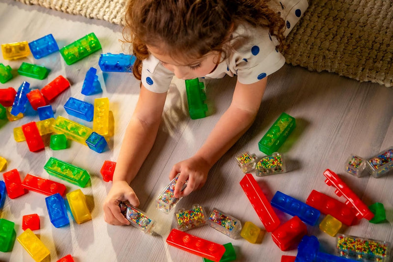 Jelly Blox Squishing Building Blocks – Newbie Kit (11 Pieces), Learning SPACE