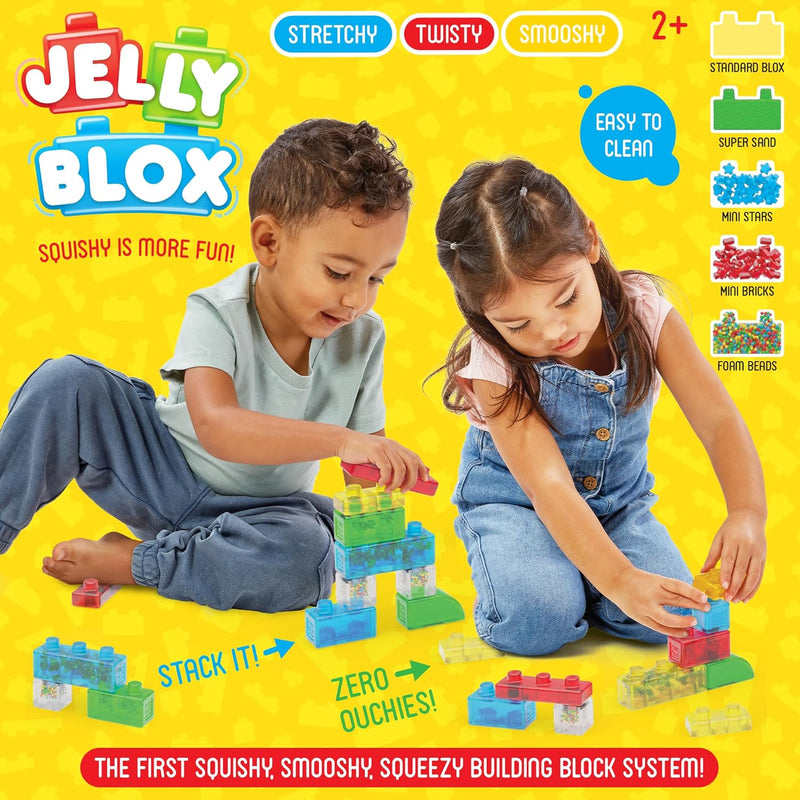Jelly Blox Squishing Building Blocks – Newbie Kit (11 Pieces), Learning SPACE