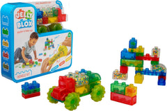 Jelly Blox Squishing Building Blocks – Vehicle Kit (35 Pieces), Learning SPACE