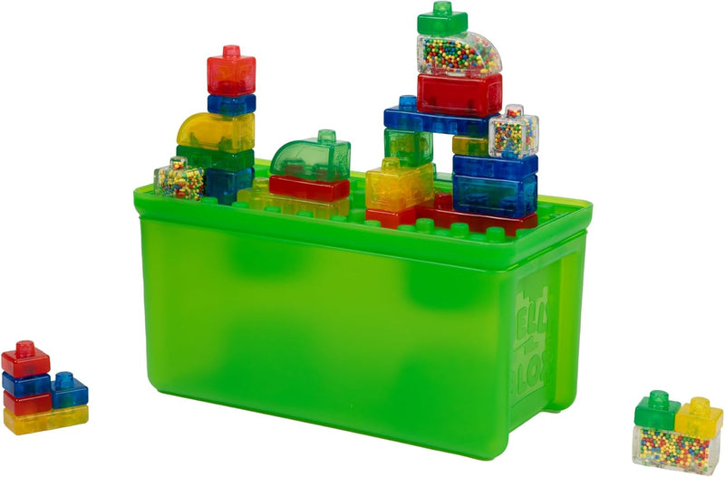 Jelly Blox Stash & Stack Storage Set, Building Toys Learning SPACE