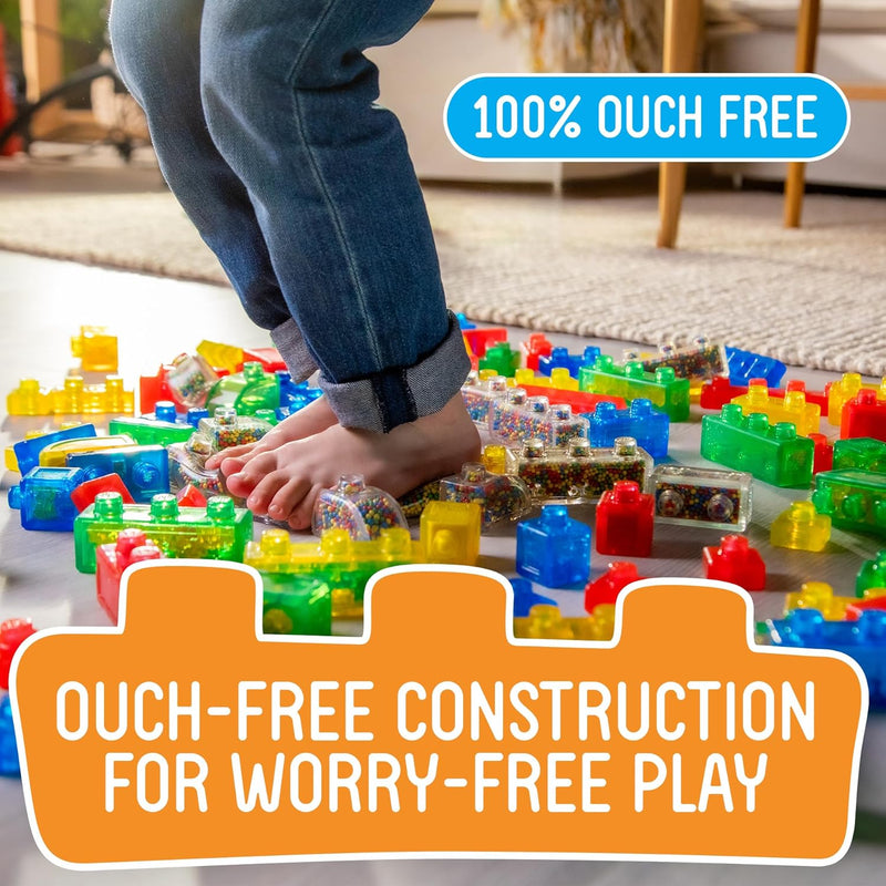Jelly Blox Stash & Stack Storage Set, Building Toys Learning SPACE
