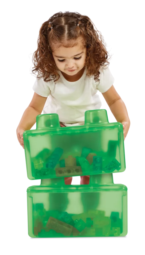 Jelly Blox Stash & Stack Storage Set, Building Toys Learning SPACE