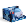 Jellyfish Nightlight in its display packaging, showing the blue plush jellyfish and projection dome.