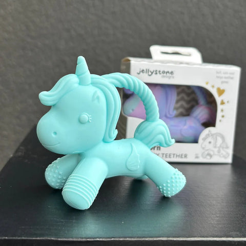 Jellystone Designs Unicorn Teether, Pacifiers, Teethers & Teething Relief Learning SPACE