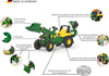 John Deere Toy Tractor With Frontloader & Rear Excavator, Learning SPACE