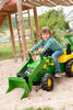 John Deere Toy Tractor With Frontloader & Rear Excavator, Learning SPACE