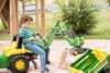 John Deere Toy Tractor With Frontloader & Rear Excavator, Learning SPACE