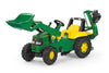 John Deere Toy Tractor With Frontloader & Rear Excavator, Learning SPACE