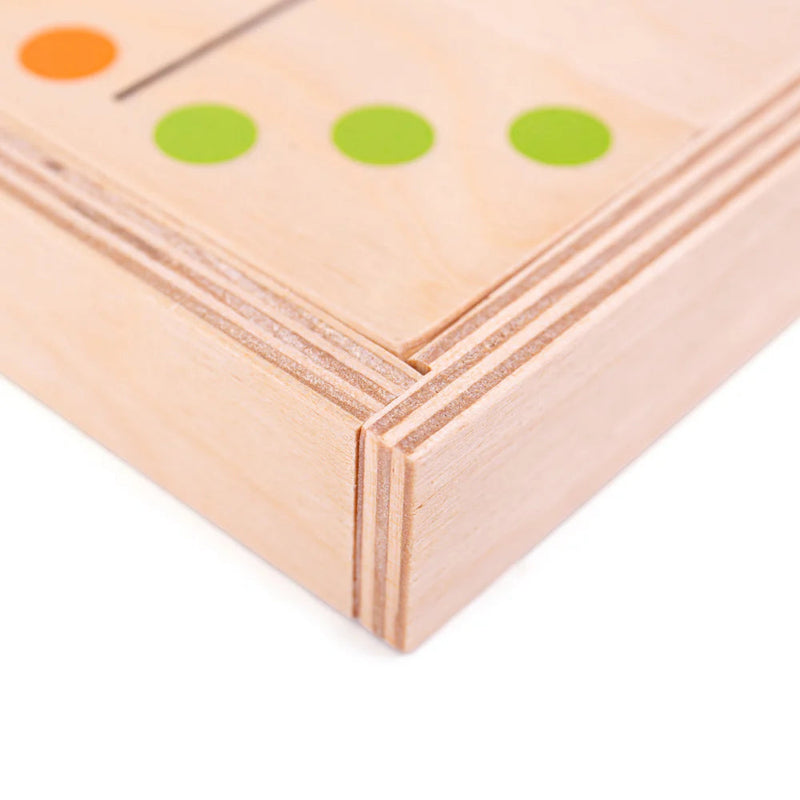 Jumbo Dominoes Wooden Children's Game, Learning SPACE