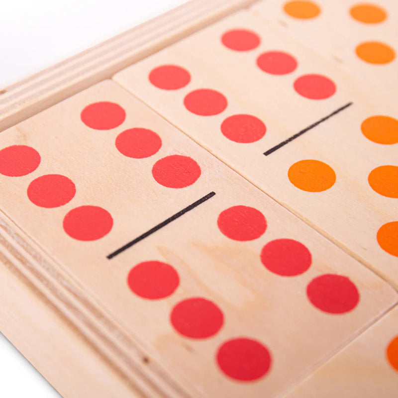 Jumbo Dominoes Wooden Children's Game, Learning SPACE