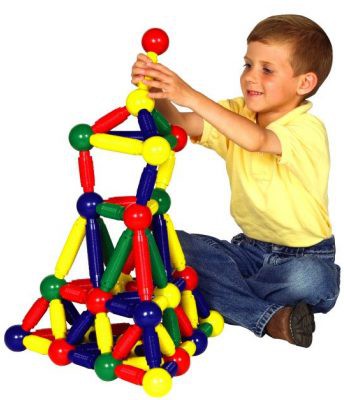 Jumbo Magnetic Construction Set - 144 Pieces, Learning SPACE