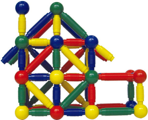 Jumbo Magnetic Construction Set - 144 Pieces-Additional Need,AllSensory,Calming & Anxiety,Dropship,Engineering & Construction,Fine Motor Skills,Helps With,Maths,Playlearn,Primary Maths,S.T.E.M,SCOTEXCEL,Sensory Seeking,Shape & Space & Measure,Stacking Toys & Sorting Toys,Stock-Learning SPACE