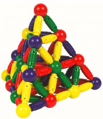 Jumbo Magnetic Construction Set - 72 Pieces-Additional Need,AllSensory,Calming & Anxiety,Dropship,Engineering & Construction,Fine Motor Skills,Helps With,Maths,Playlearn,Primary Maths,S.T.E.M,Sensory Seeking,Shape & Space & Measure,Stacking Toys & Sorting Toys,Stock-Learning SPACE