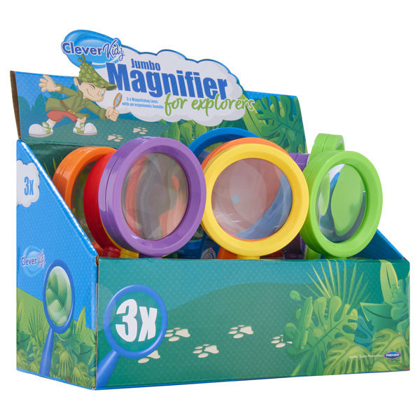 Jumbo Magnifying Glass (Single), Class Pack of 12 Learning SPACE