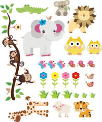 Jungle Wall Sticker, 65x78 cm Learning SPACE