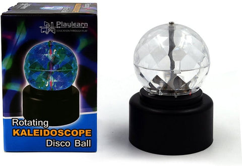 Kaleidoscope Rotating Disco Ball (Battery Operated) Projector-AllSensory,Early Years Sensory Play,Lamp,Playlearn,Pocket money,Sensory Light Up Toys,Stock,Visual Sensory Toys-Learning SPACE