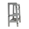 Kitchen Helper Tower 2 in 1 Unit - Folding Table/Chair, Light Grey Furniture Learning SPACE