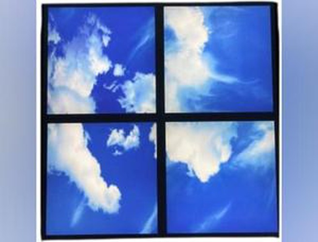 LED Cloud Themed Ceiling Panel set of 4, Indoor Lighting Learning SPACE