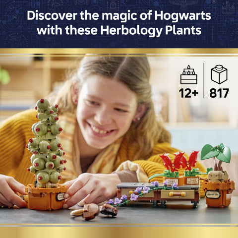 LEGO® (76474) Harry Potter™ Hogwarts™ Herbology Plants Set, Building Toys Learning SPACE