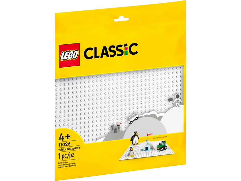 LEGO® Classic Baseplate, White Learning SPACE