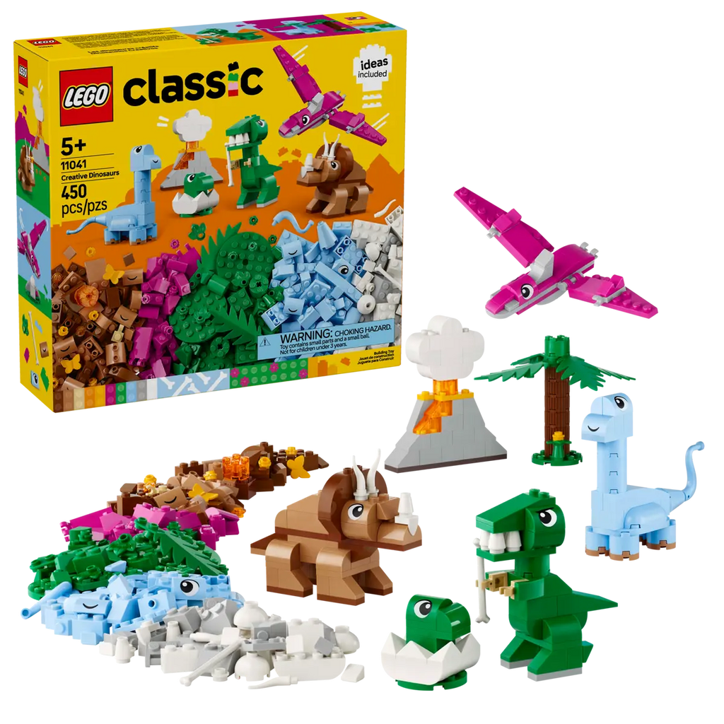 LEGO® Classic Creative Dinosaurs (11041)-Building Blocks,Christmas,Christmas 2025,Fine Motor Skills,Games & Toys,Gifts for 5-7 Years Old,LEGO®-Learning SPACE