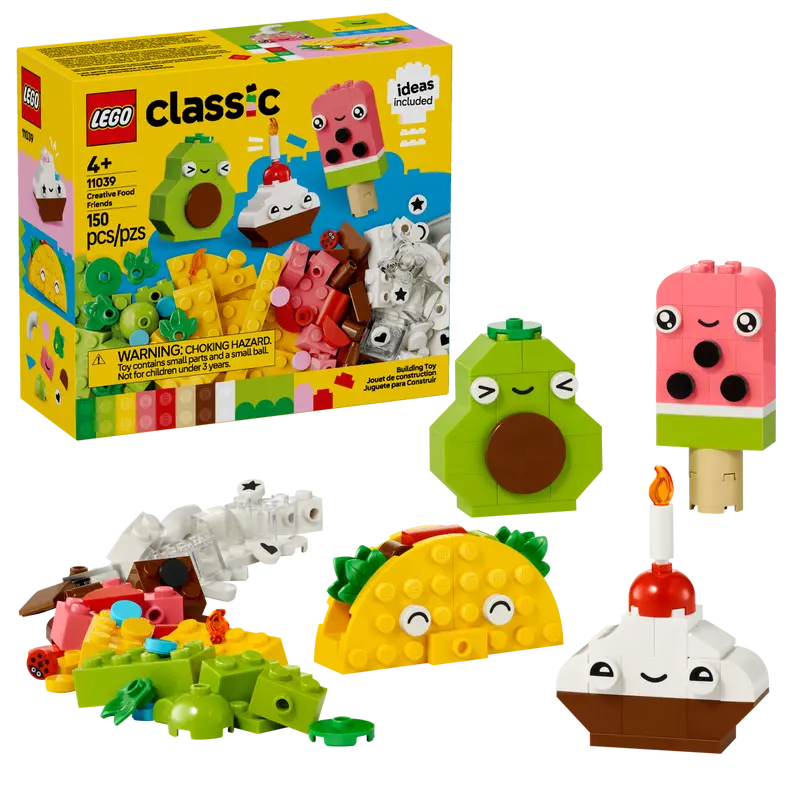 LEGO® Classic Creative Food Friends (11039)-Building Blocks,Christmas,Christmas 2025,Fine Motor Skills,Games & Toys,Gifts For 3-5 Years Old,LEGO®,Stocking Stuffers-Learning SPACE