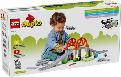LEGO® DUPLO® Train Bridge and Tracks Expansion Set (10426), Learning SPACE