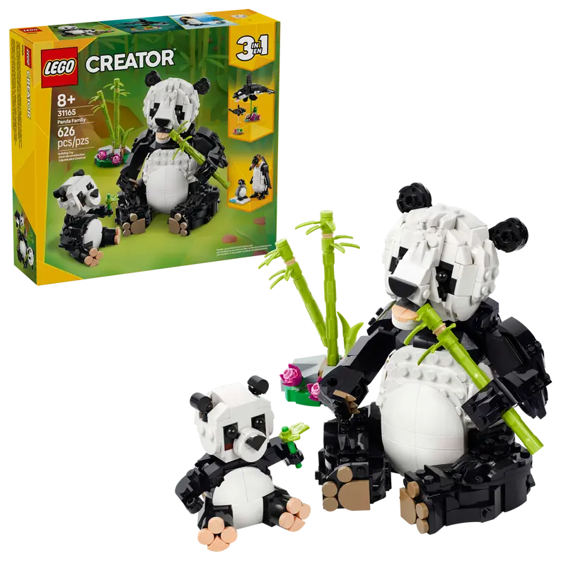 LEGO® Wild Animals: Panda Family (31165)-Animals,Building Blocks,Christmas,Christmas 2025,Engineering & Construction,Fine Motor Skills,Games & Toys,Gifts for 8+,LEGO®-Learning SPACE
